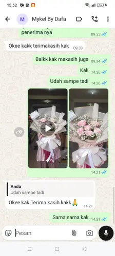 Testimonial Buket Bunga cikarang